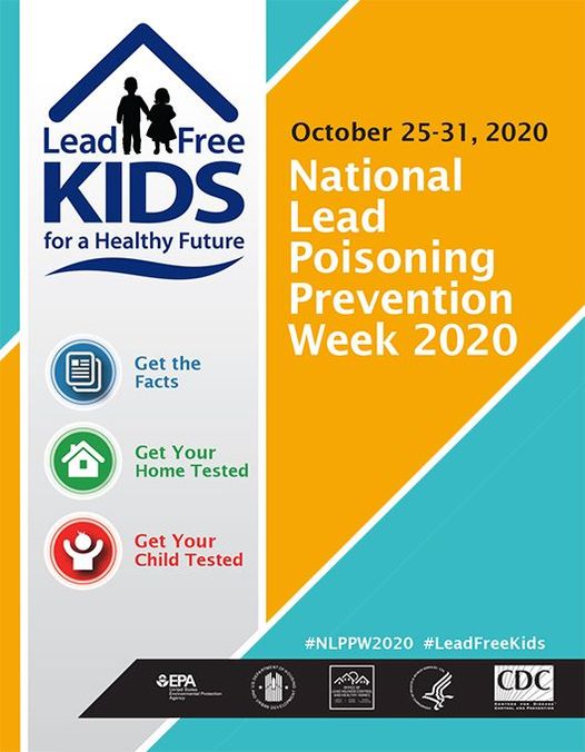 National Lead Poisoning Prevention Week 2020<br>October 25 – 31, 2020