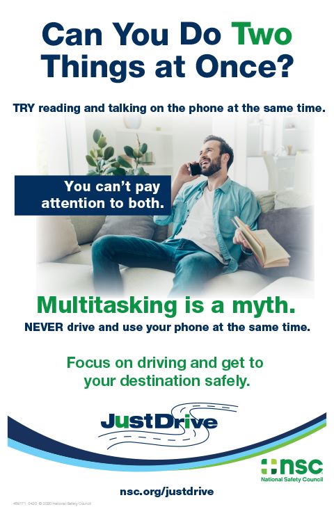 Distracted Driving Awareness Month | April<br>Week 3 | Multitasking Myth