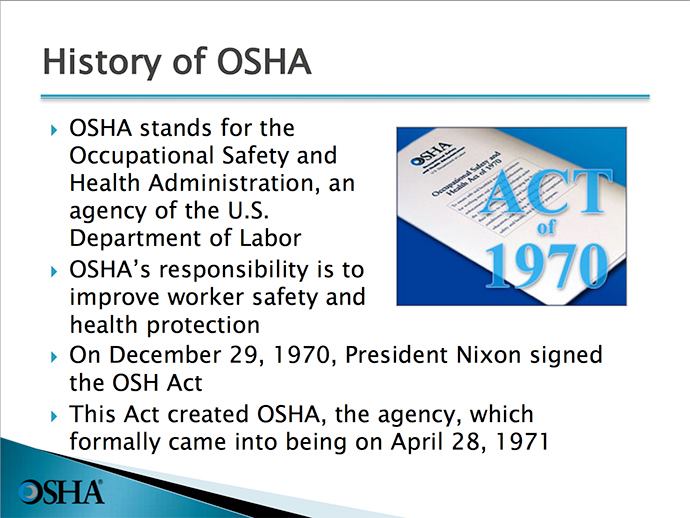 50th Anniversary of OSHA | April 28th