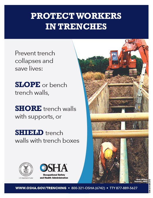 TRENCH SAFETY MONTH<br>Trench Safety Stand-Down Week<br>June 14 – 18, 2021