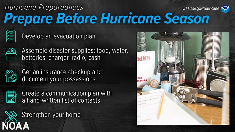 National hurricane preparedness safety training image