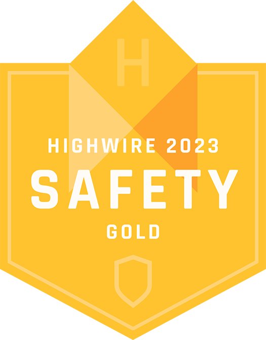 HazTek Highwire’s Gold Safety Award visual