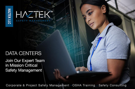 Safety manager career opportunity picture for a data center project.
