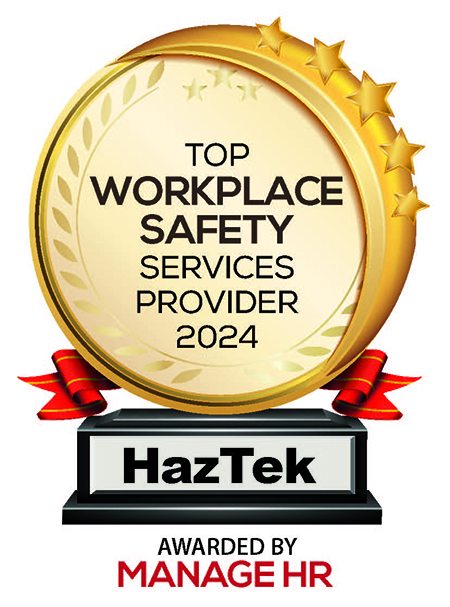 “Top Workplace Safety Services Provider 2024” HazTek award picture